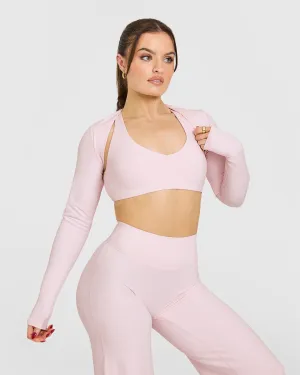 SoftMotion™ Long Sleeve Shrug | Ballet Pink