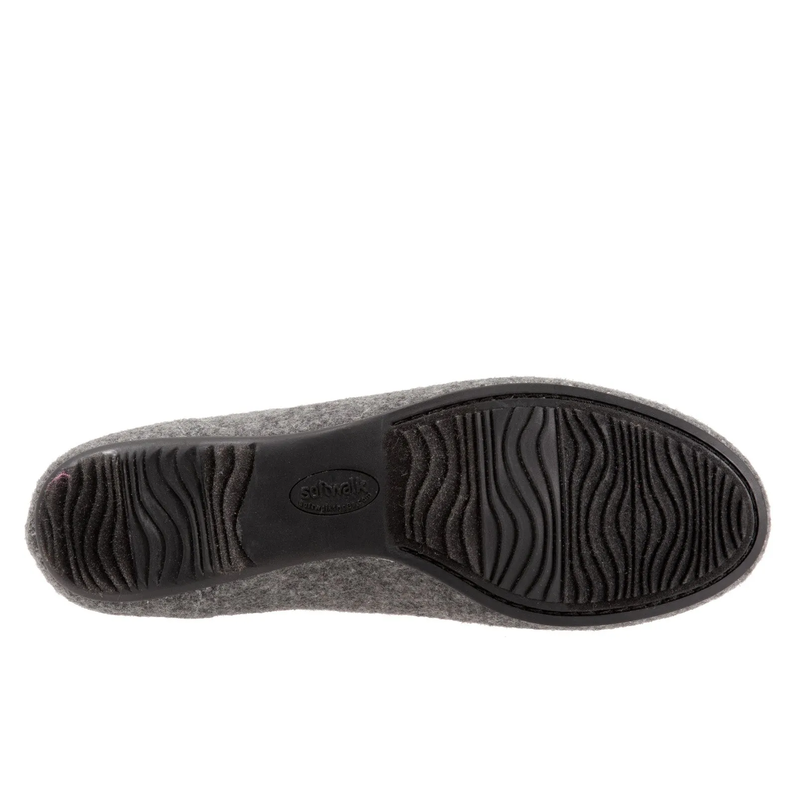 Softwalk Shiraz S2160-056 Womens Gray Leather Slip On Ballet Flats Shoes