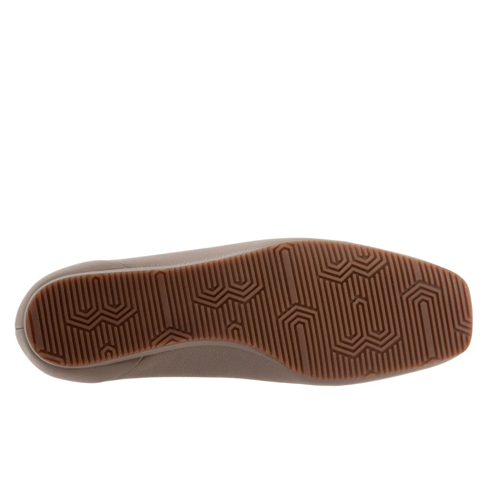 Softwalk Vellore S2162-110 Womens Brown Narrow Leather Ballet Flats Shoes