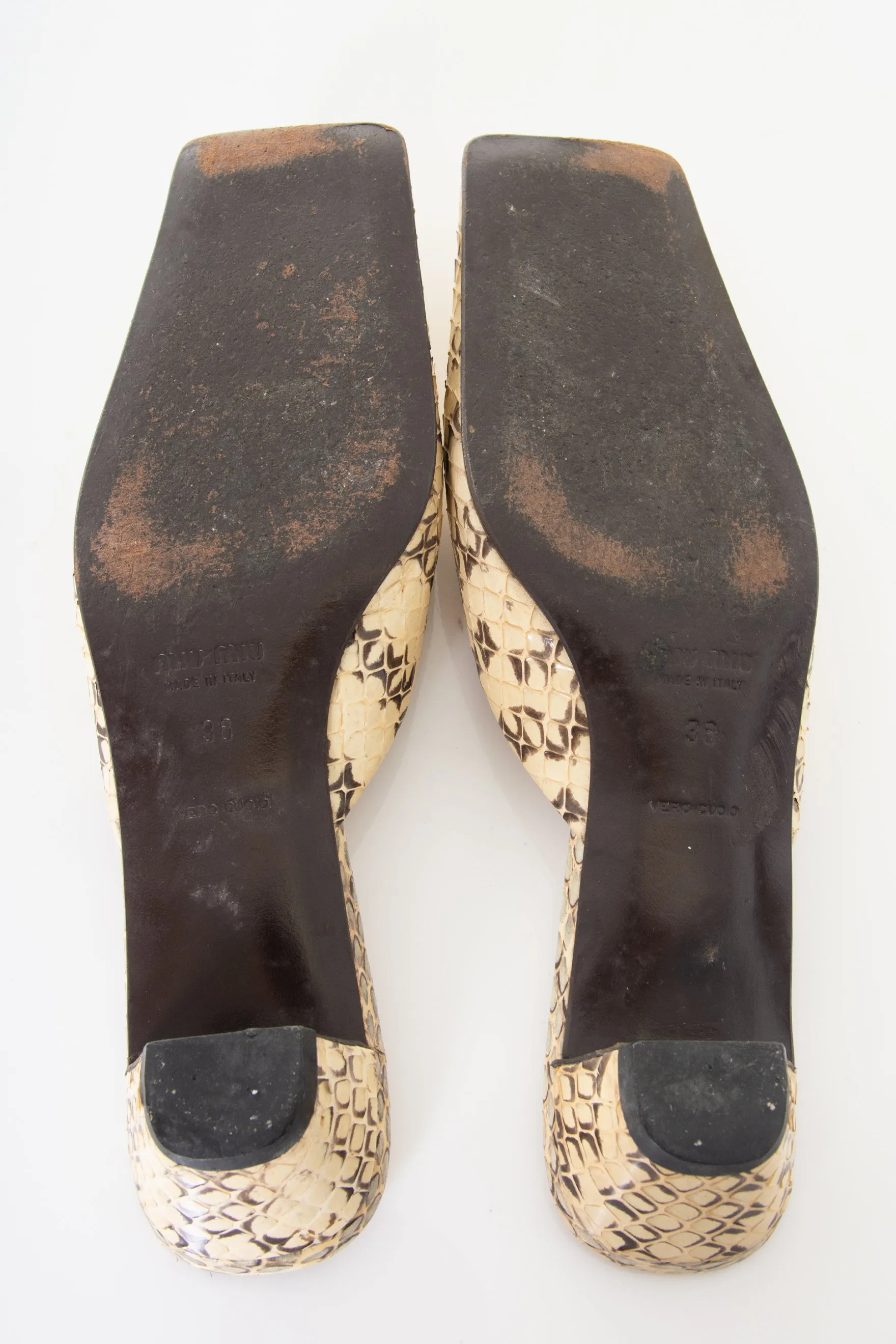 Square Toe Mules 36