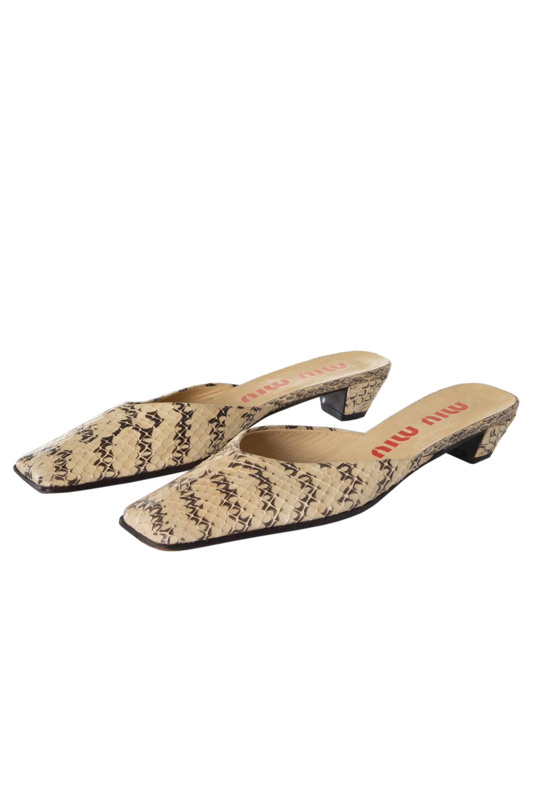 Square Toe Mules 36