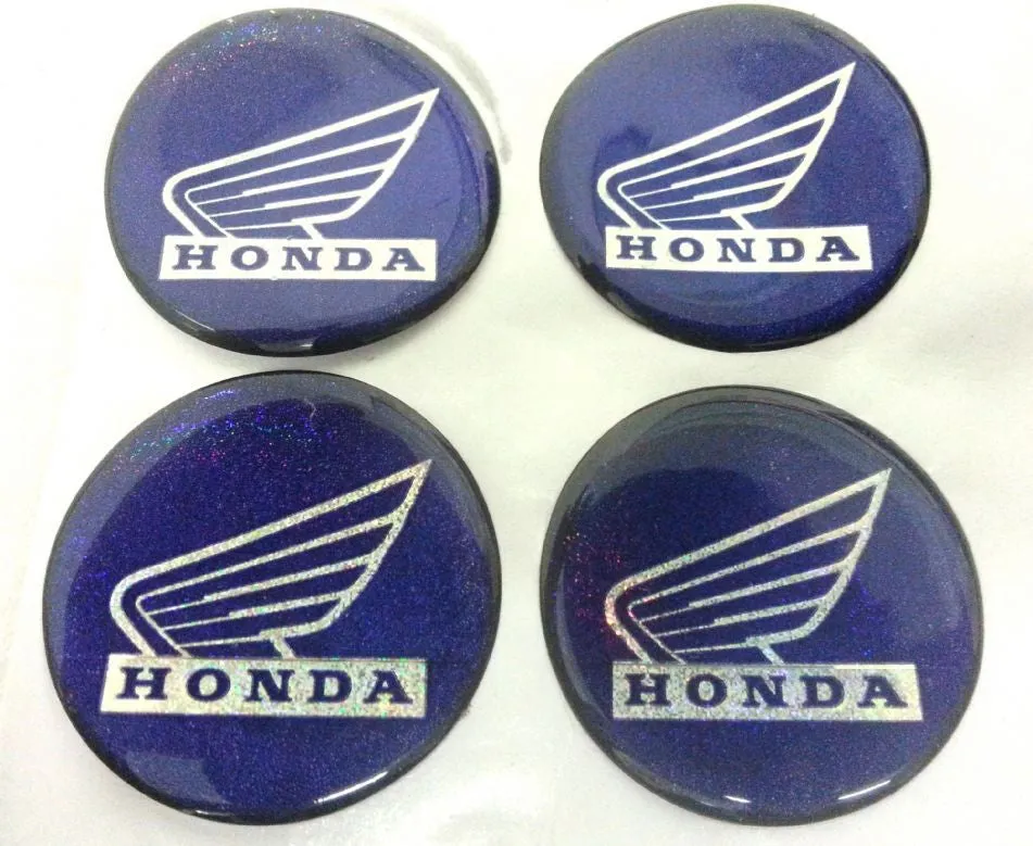 ST050 SET OF 4 BLUE BUTTON STICKERS DECALS MINI MOTO / DIRT / PIT BIKE / SEGWAY
