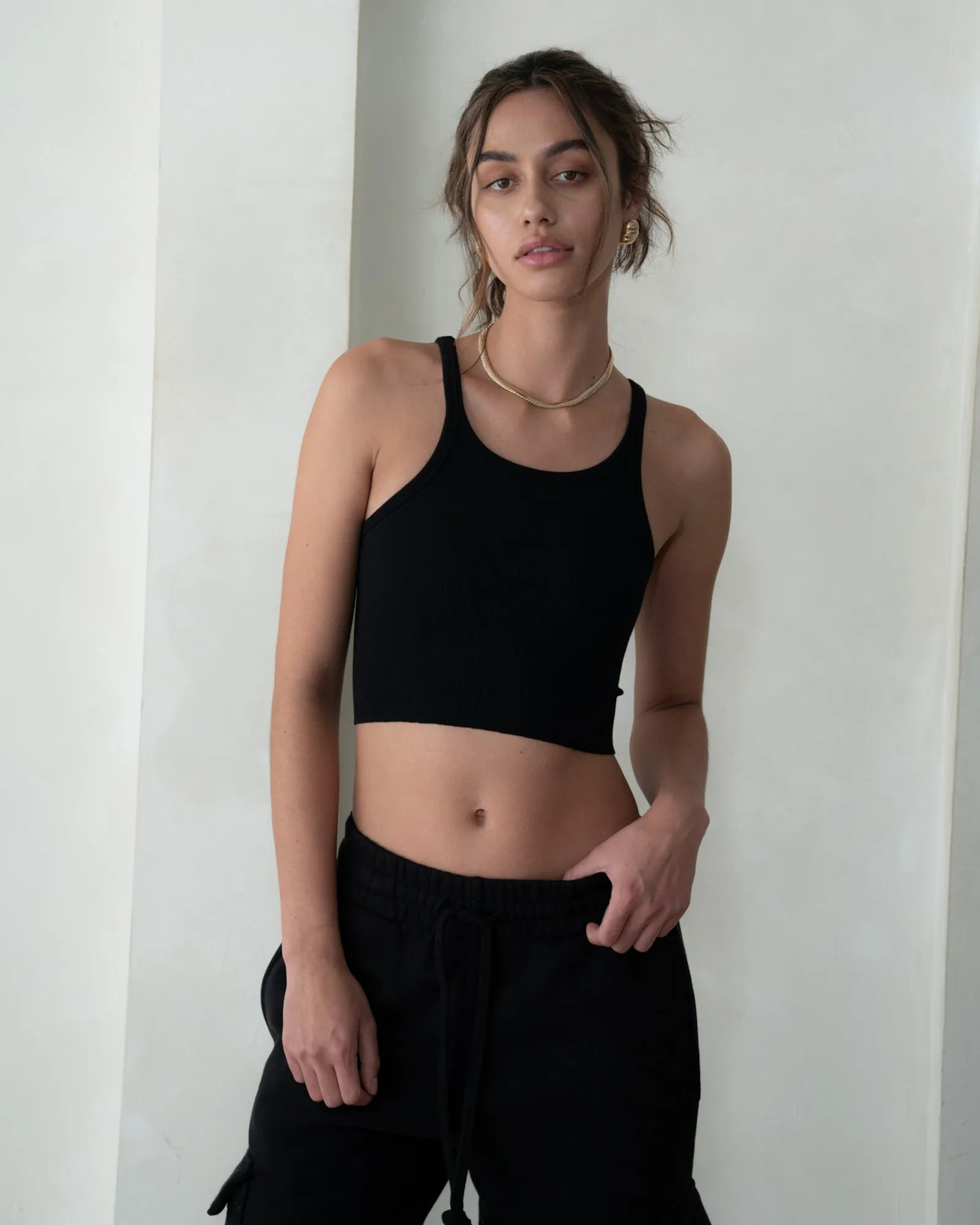 STRAPPY TANK IN BLACK
