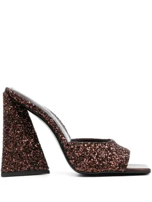 The Attico Devon Mules with Sequins 115mm