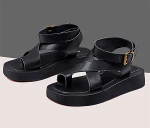 Thick-soled Casual Flip Flops High Shoes Roman Women's Sandals