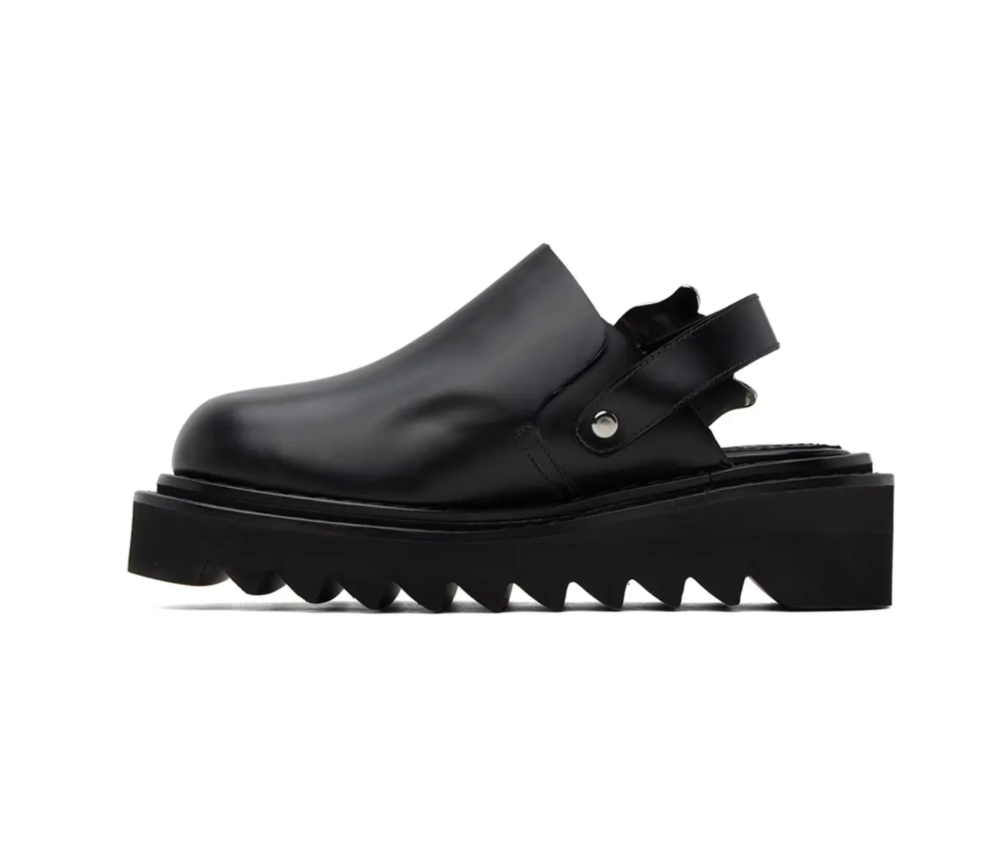 Toga Pulla Black Pin-Buckle Mules