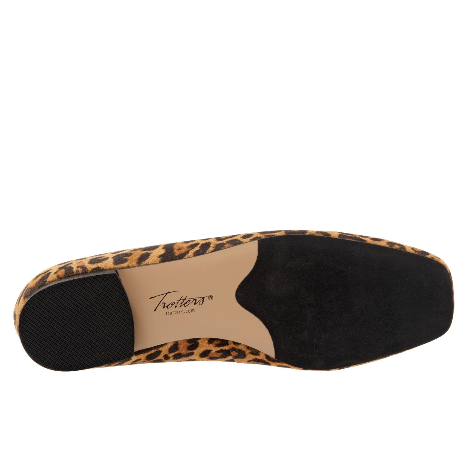 Trotters Honor T2057-910 Womens Brown Narrow Suede Ballet Flats Shoes