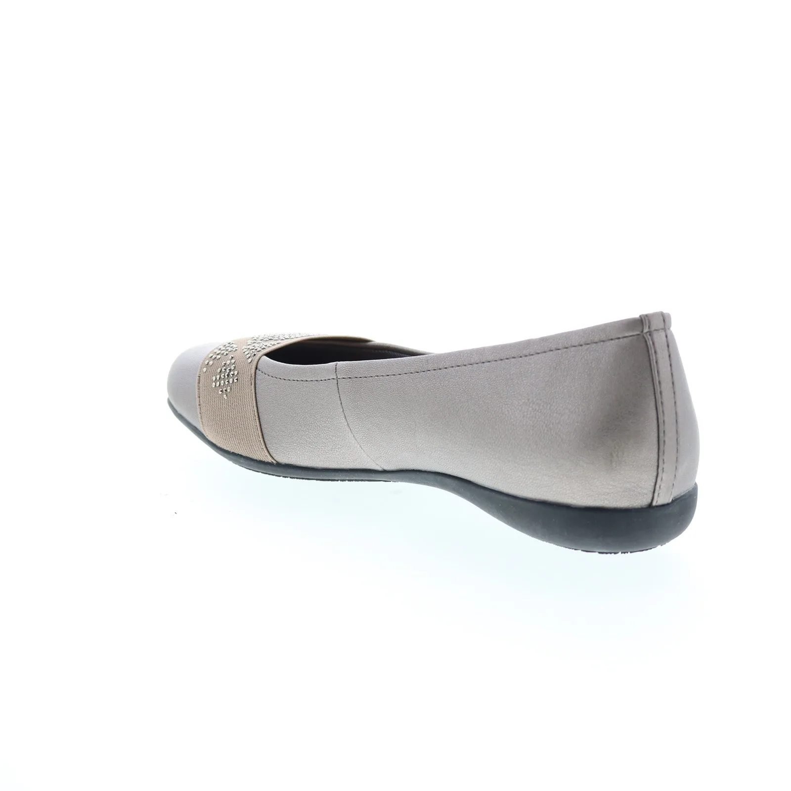 Trotters Samantha T1812-066 Womens Gray Extra Wide Ballet Flats Shoes