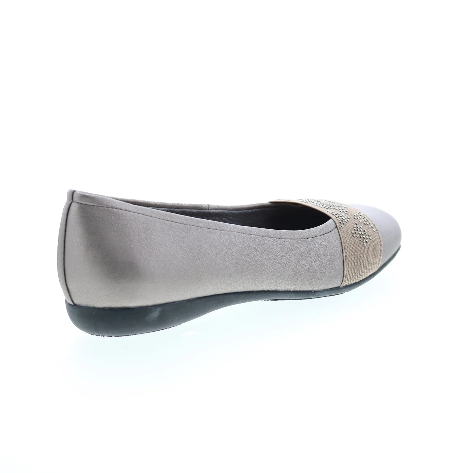 Trotters Samantha T1812-066 Womens Gray Extra Wide Ballet Flats Shoes