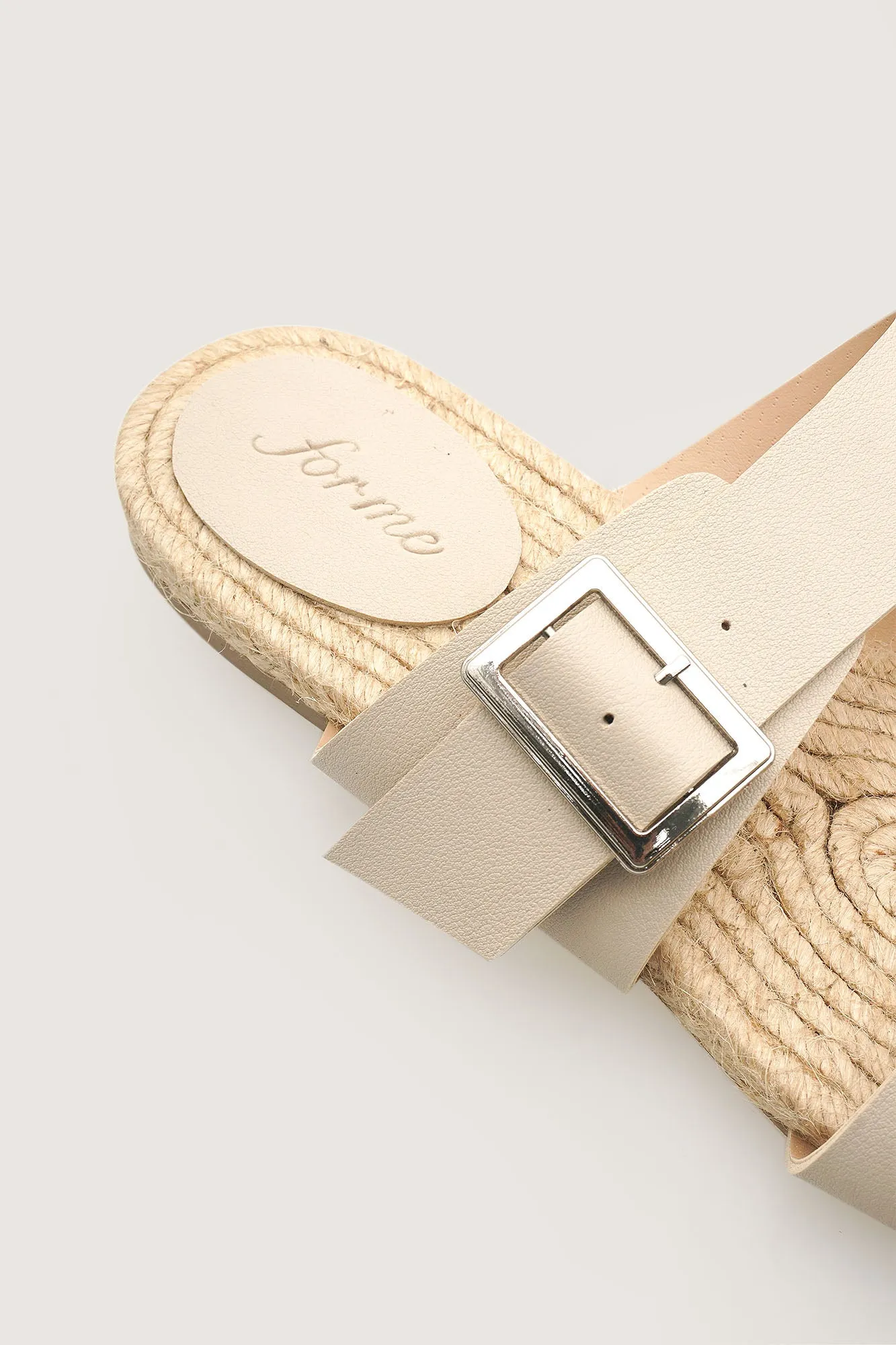 Two-Strap Sliders With Buckle Detail