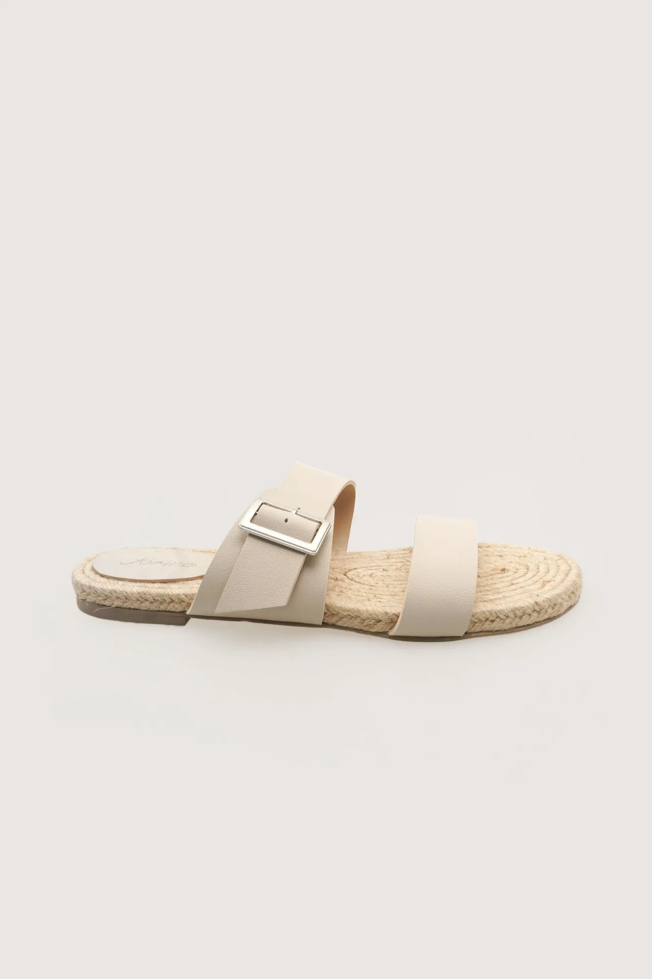 Two-Strap Sliders With Buckle Detail
