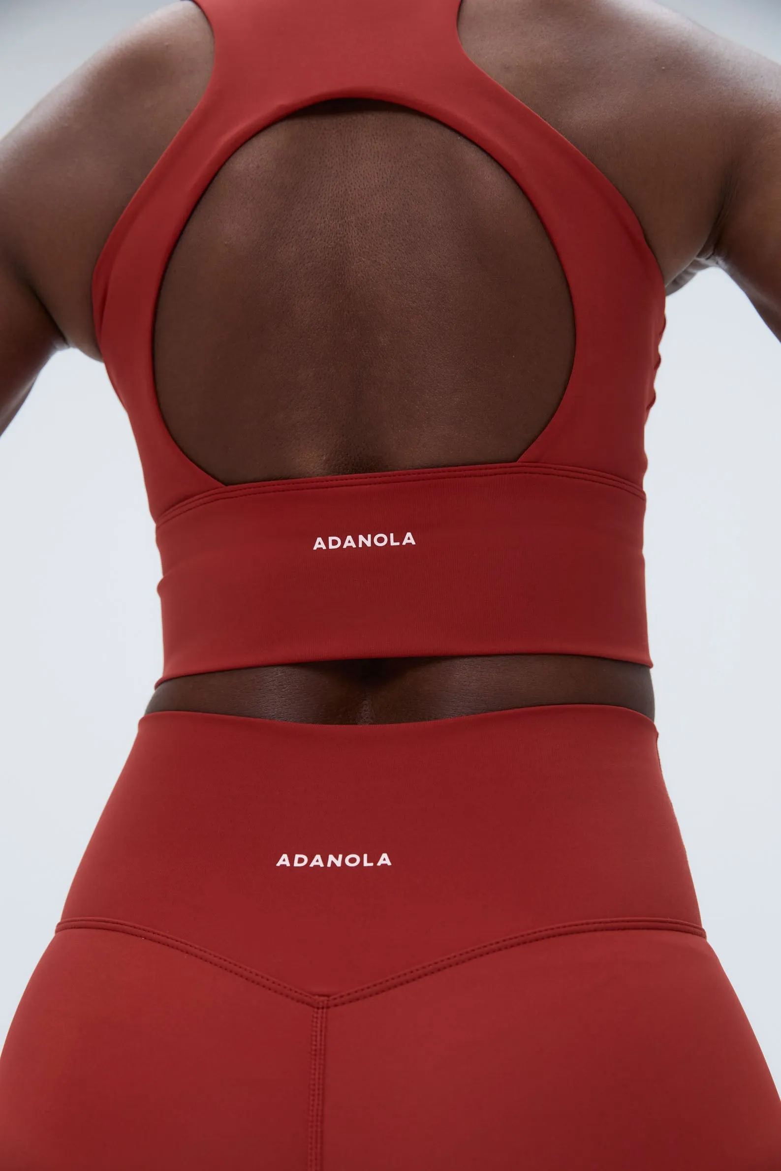 Ultimate Open Back Sports Bra - Vintage Red
