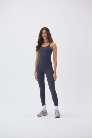 Ultimate Strappy Full Length Unitard - Midnight Blue
