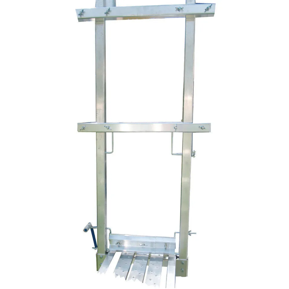 Werner Pump Jack Narrow End Rail and Toe Board Assembly