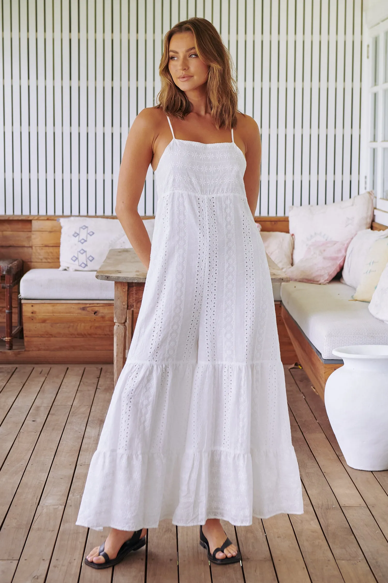 White Te Amo Tina Jumpsuit