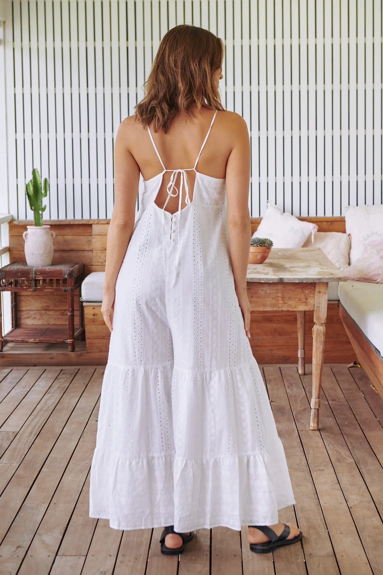 White Te Amo Tina Jumpsuit