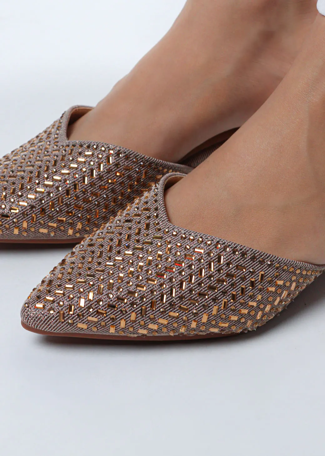 Women's Bling Block Mules