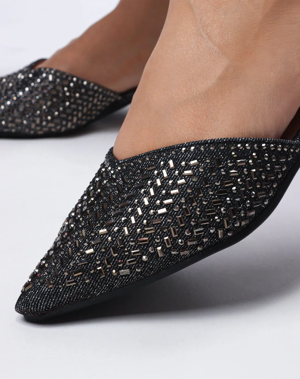 Women's Bling Block Mules
