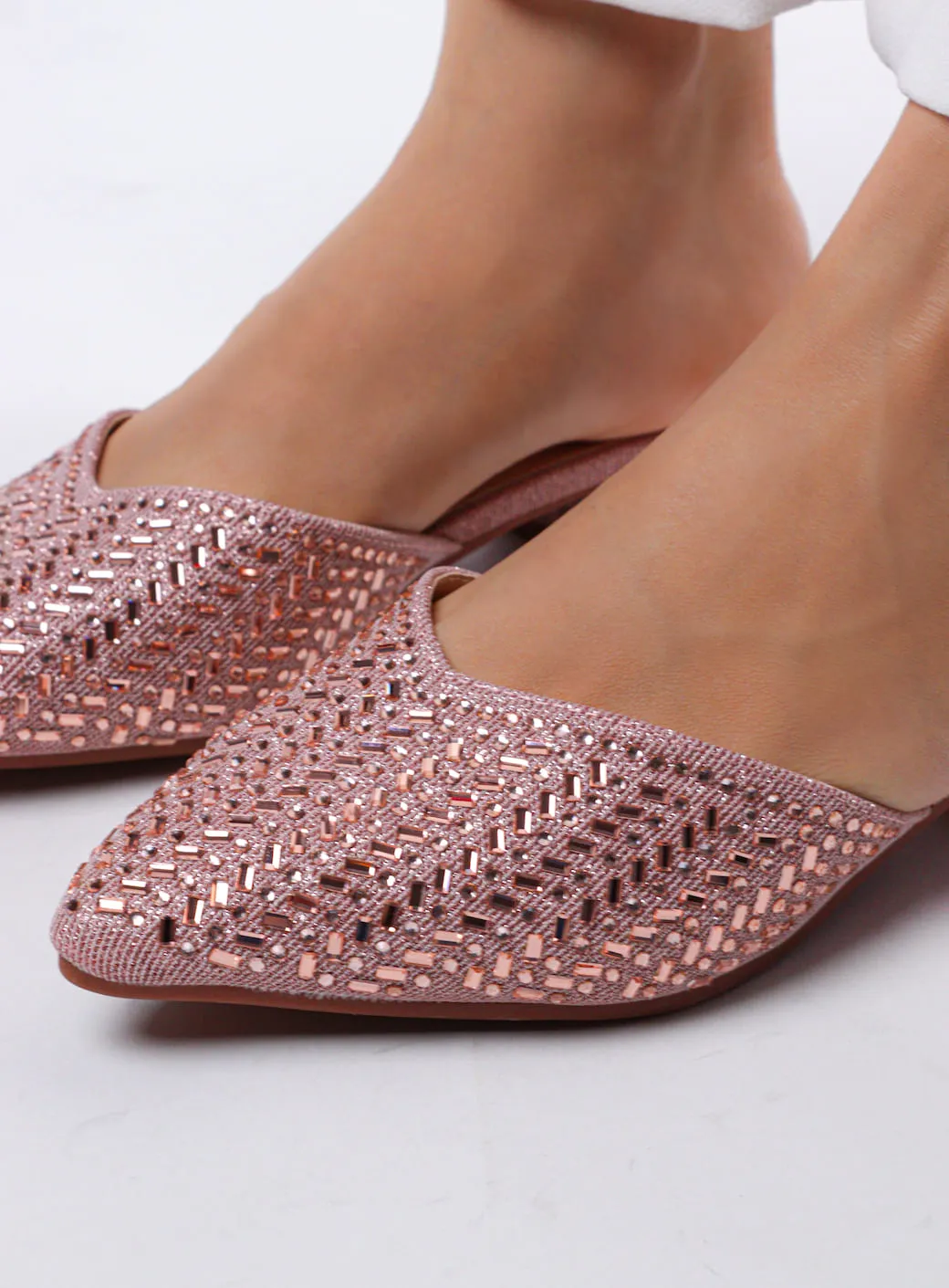 Women's Bling Block Mules