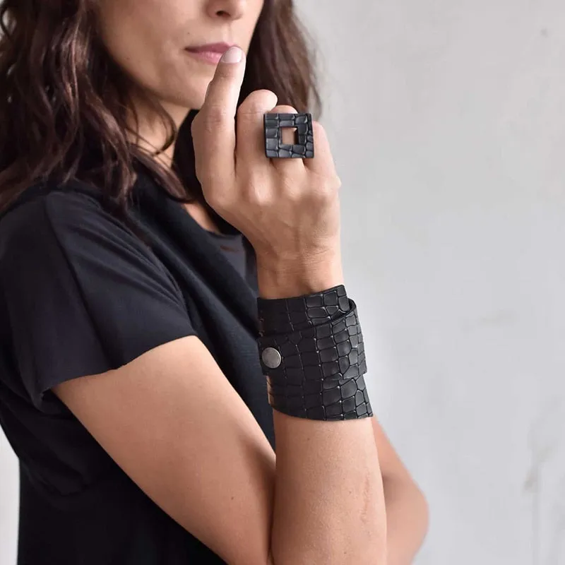 Women's Leather Bracelet or Ring