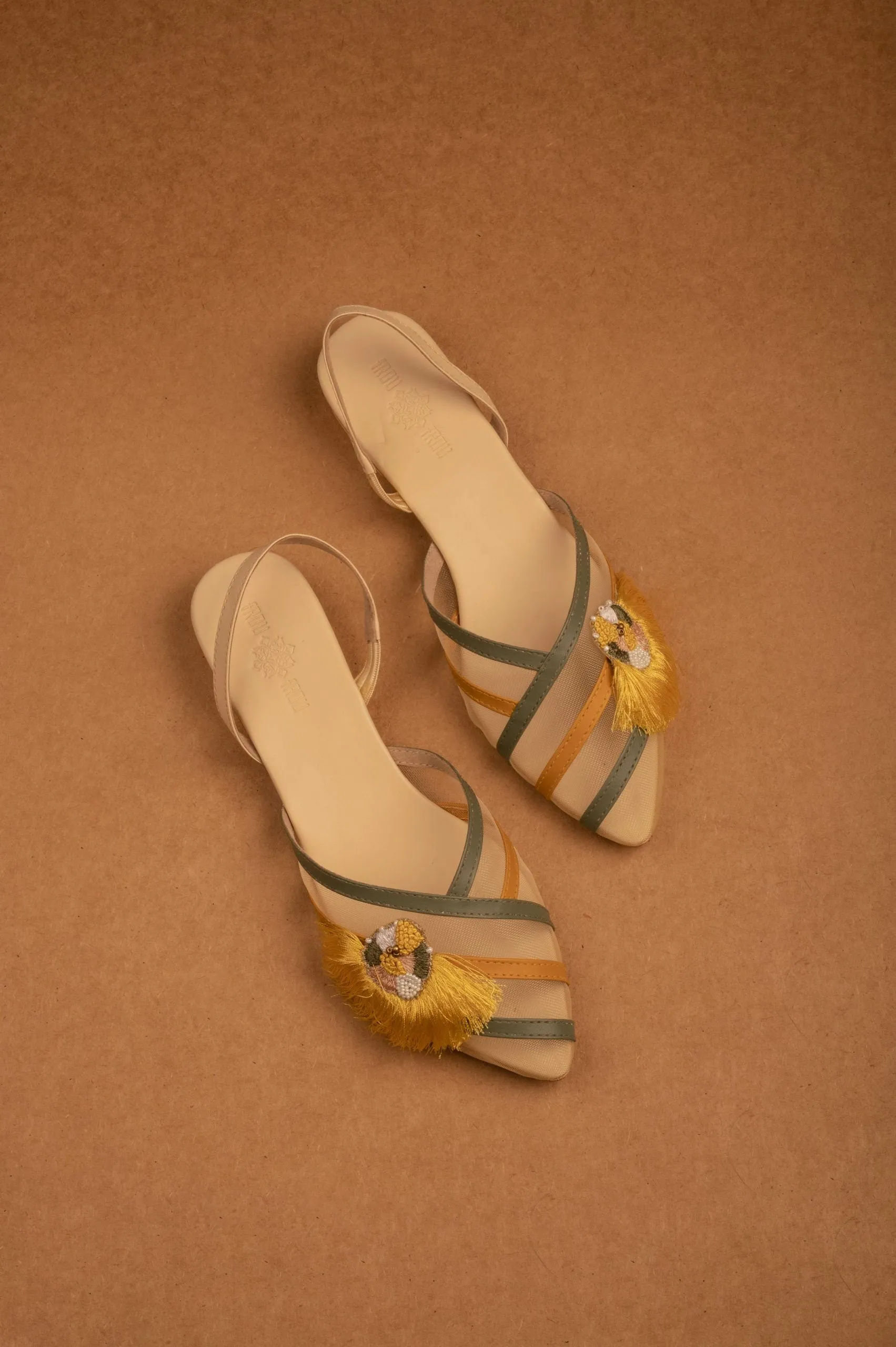 Xylia Backstrap Mules, Green