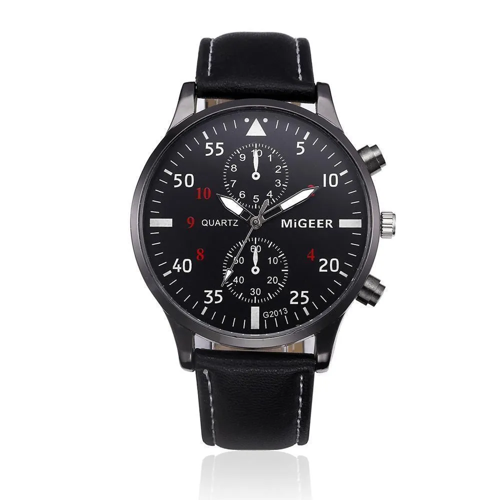 You Get This Leather Band Multi-function Sports Watch FREE Today!  Select From 2 Band Colors: